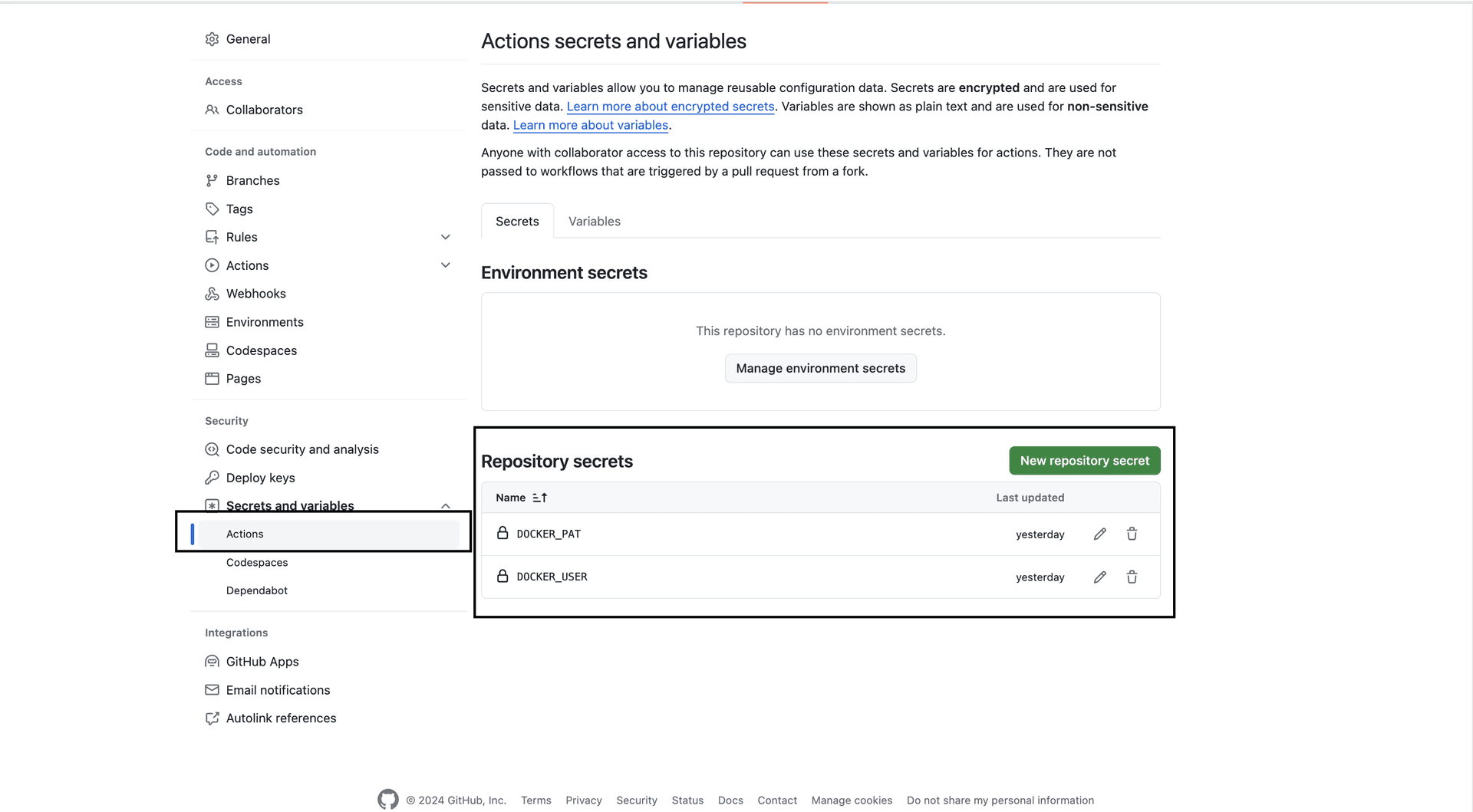 Github Settings