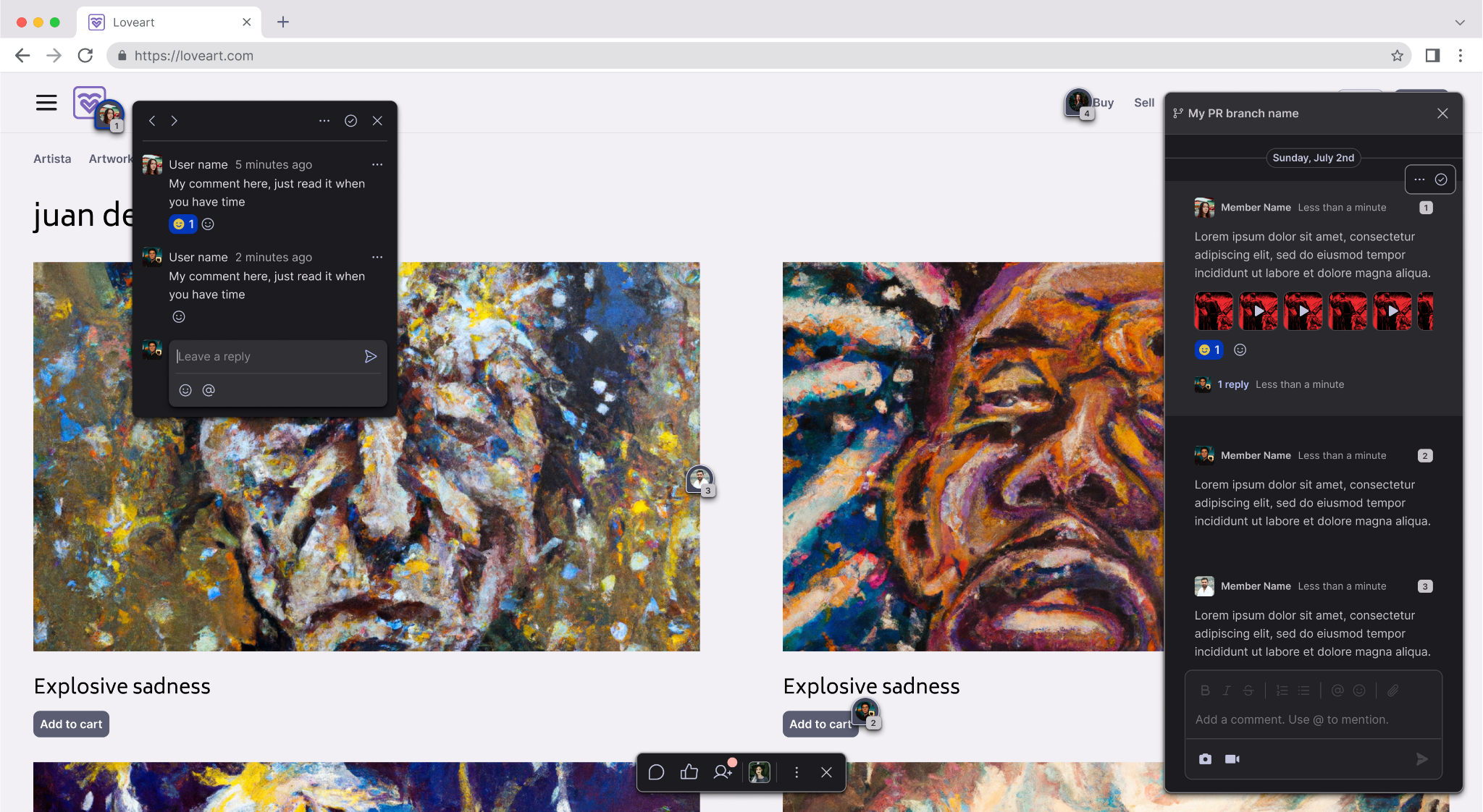 Livecycle Dashboard message feature