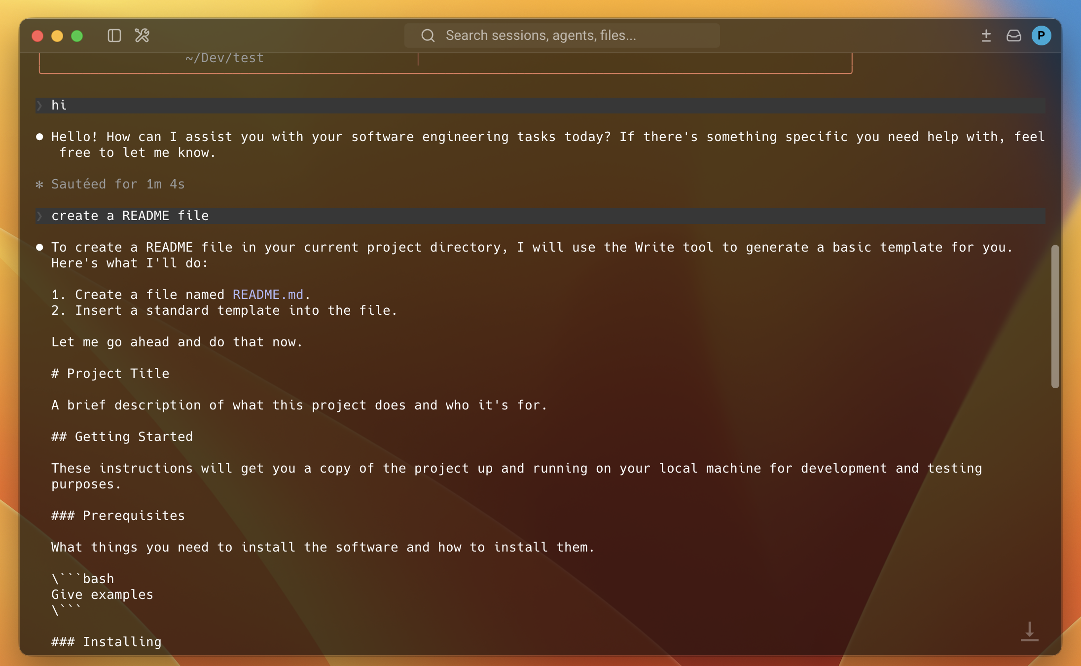 terminal screenshot