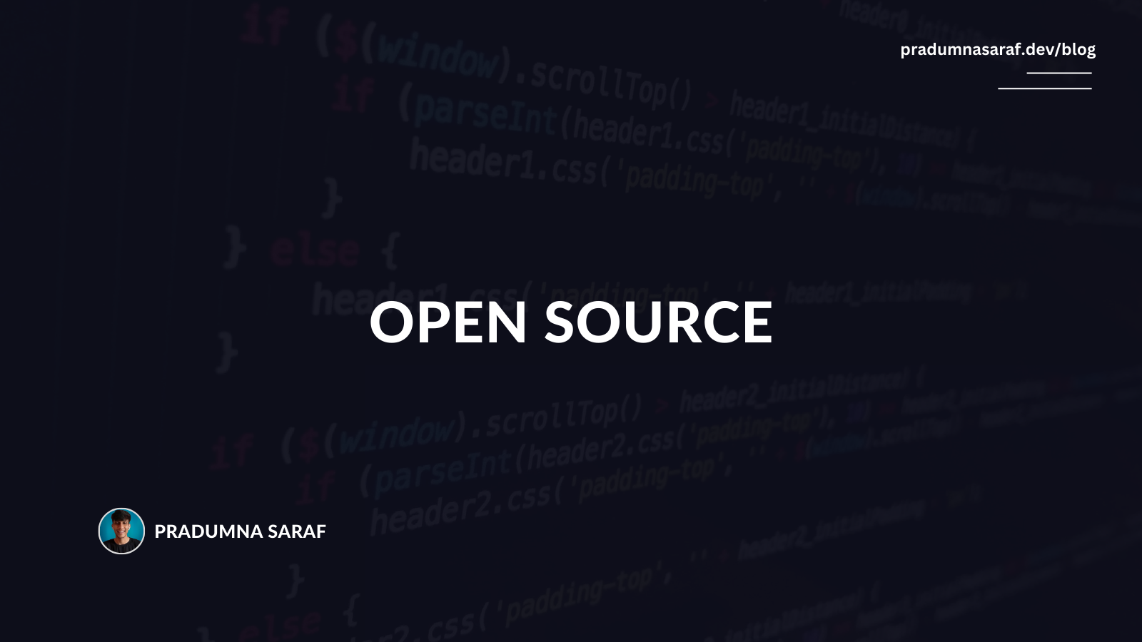 What Is Open Source? | Pradumna Saraf Blog